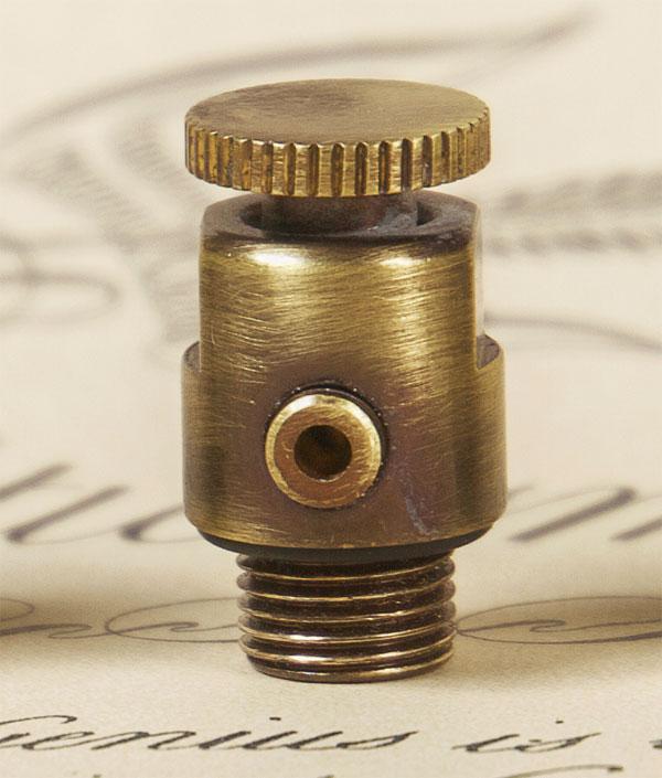Admiral Angled Thermostatic Valve  - Antique Brass